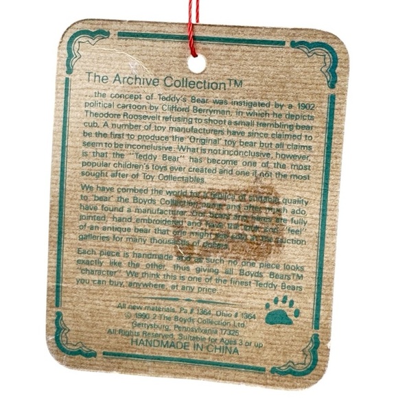 đ§ž 3/$15 | Vintage 1990 Boydâs Bear Collection Plush w/Sweater Arctic Callaghan - Picture 4 of 12